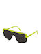 Sting Unisex Sonnenbrille mit Grün Kunststoff Gestell und Gray Linse