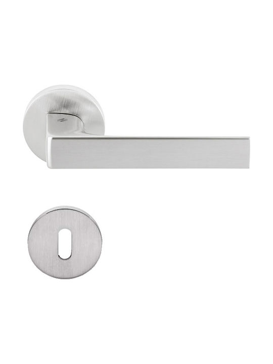 Colombo Design Buton Ușa din mijloc cu Rosette Cromat