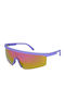 Police Unisex Ochelari de soare cu Albastru Cadru și Multicolor Oglindă Lentilă