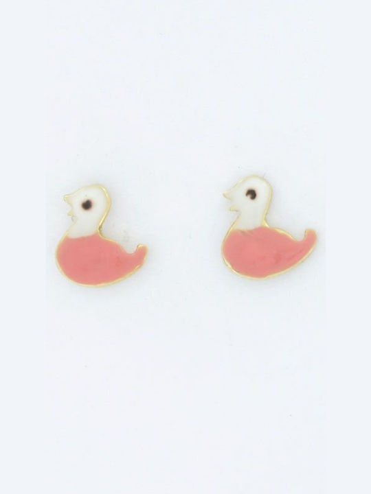 Mertzios.gr Kids Earrings Studs made of Gold