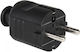 PCElectric Male Schuko Plug Black