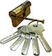 Goizper Lock Cylinder Security with 5 Keys Silver