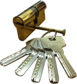 Goizper Lock Cylinder Security with 5 Keys Silver