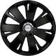 Versaco Car Hubcap Set Energy Cbx with Fiat Emblem 14" 4pcs Black