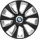 Versaco Car Hubcap Set Stratos Rc with Bmw Emblem 15" 4pcs Black
