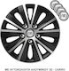 Versaco Set Capace De Roți Auto Rapide Nc Compatibilitate Fiat 4 Bucăți 14 Negru