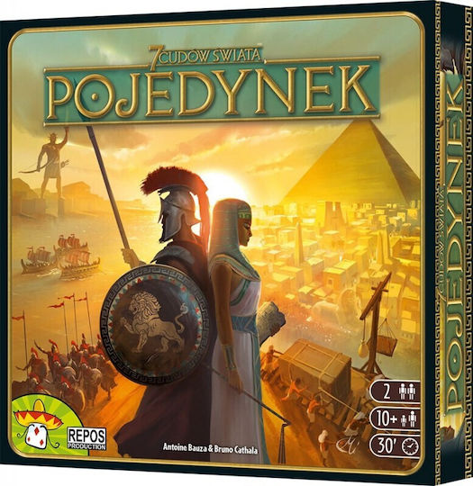 Board Game 7 Wonders Duel (pl) for 2 Players 10+ Years Old (PL) Rebel Games