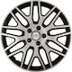 Versaco Set Capace De Roți Auto Dakar Compatibilitate Fiat 4 Bucăți 13 Argintiu/Negru