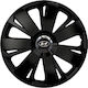 Versaco Car Hubcap Set Energy Cbx with Hyundai Emblem 15" 4pcs Black