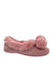 Geschlossene Damen Hausschuhe Rosa