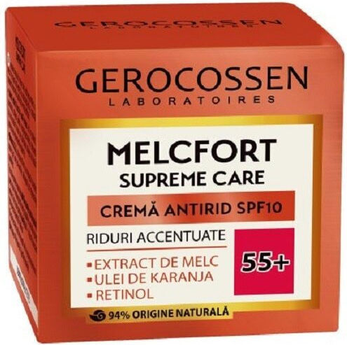 Gerocossen Creme de fata Hidratare de zi cu Factor de Protecție Solară (SPF)10 și Retinol 50ml