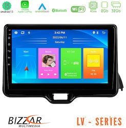 Bizzar Lv Series Ηχοσύστημα Αυτοκινήτου για Toyota Yaris 2022-2023 (Bluetooth/USB/WiFi/GPS/Android-Auto) με Οθόνη Αφής 9"