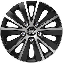 Versaco Rapide Nc Τάσια 14" με Σήμα Nissan Ασημί 4τμχ Versaco Rapide Nc Τάσια 14" με Σήμα Nissan Ασημί 4τμχ