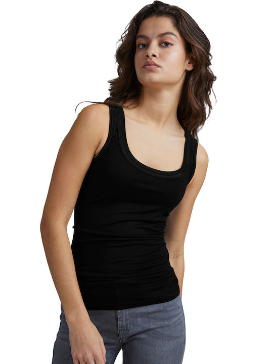 ICHI Damen Bluse Ärmellos Black (10001/BLACK)