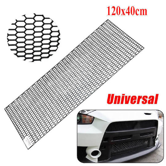 Autoline Car Decorative Grill 120pcs x 40pcs Black Color