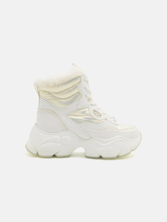 Buffalo Binary Snow Boots White