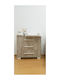 Baby Kommode mit 3 Schubladen Braun 89x44x82cm