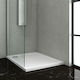 Karag New Flat Ορθογώνια Ακρυλική Ντουζιέρα 80x110cm Λευκή