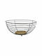 Ankor Fruit Bowl Metallic Black 28.5x28.5x13cm