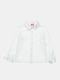 Kids One Color Shirt Long Sleeve White