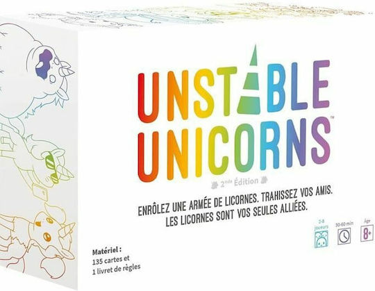 Board Game Unstable Unicorns (FR) for 2-6 Players 6+ Years Old (FR) Asmodee