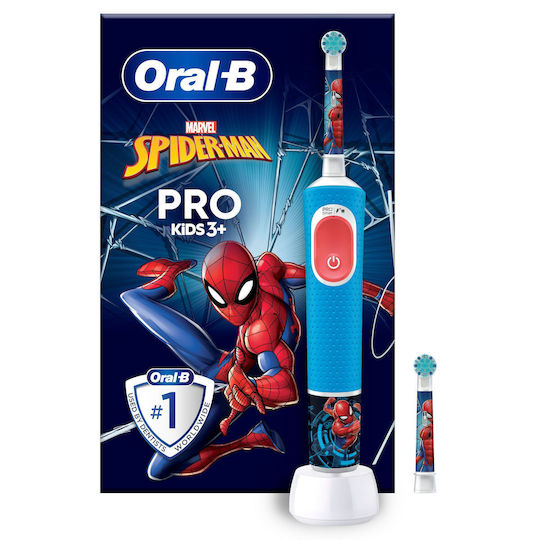 Oral-B Spiderman Children's Electric Toothbrush With Chronograph For 3+ Years