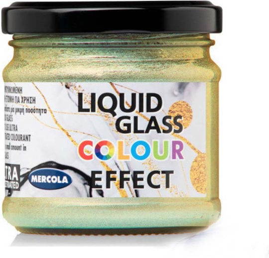 Mercola Metallic Effect Liquid Craft Paint Gold for Liquid Glass 30ml