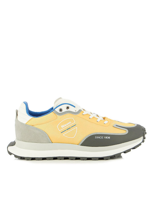 Blauer Sneakers Yellow