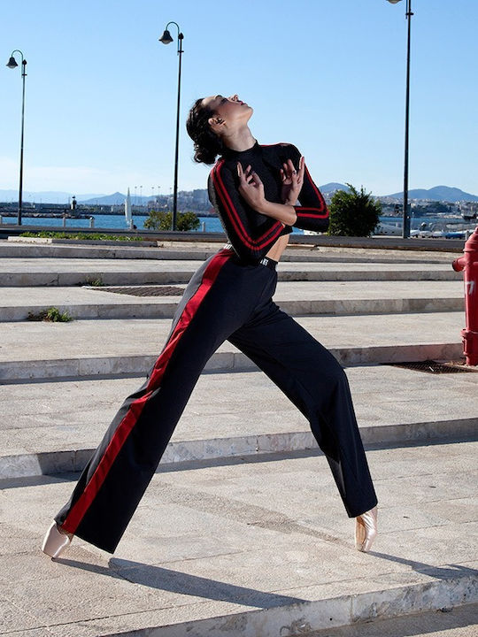 Γυναικεία Παντελόνα Ριγέ ΚΟΚΚΙΝΗ