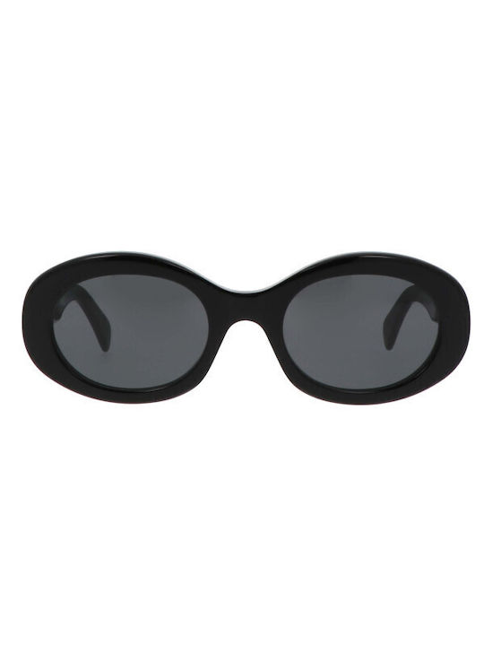 Celine Femei Ochelari de soare cu Negru Din plastic Rame și Negru Lentilă CL40194U-05A