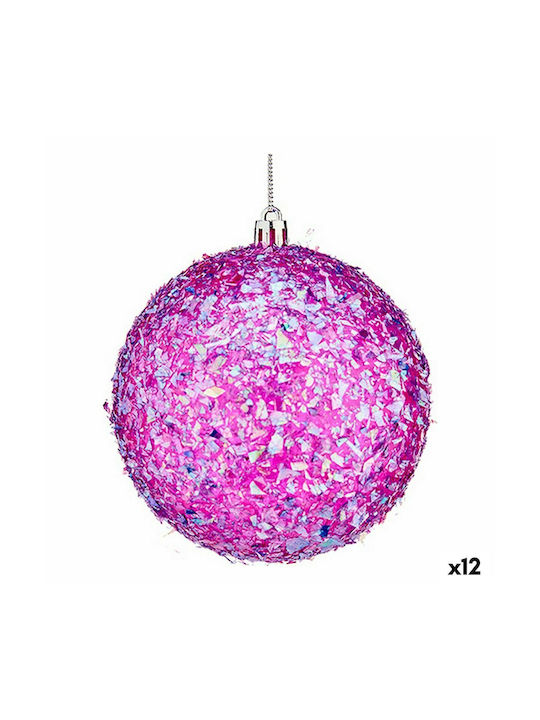 Hanging Ornament Set Purple 12pcs