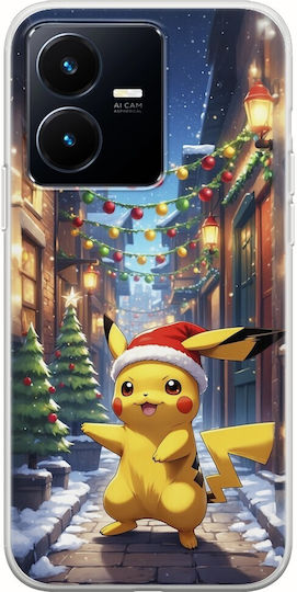 Cartoons Pikachu Back Cover Silicone Multicolour (Vivo Y22S / Y35)