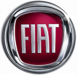 Markenzeichen Haube Auto Fiat Linie Markenzeichen Haube Auto Fiat Linie