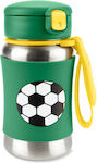 Bebe Stars Kids Water Bottle Football Stainless Steel with Straw 350ml