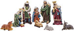 BigBuy Christmas Figure Manger 9pcs