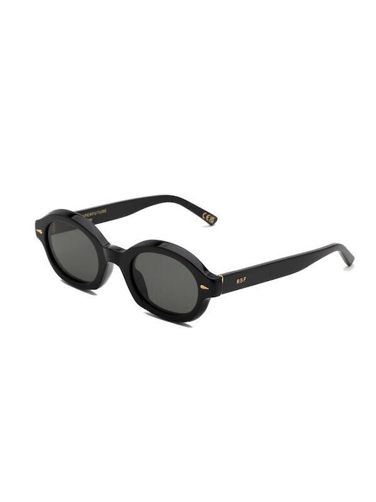 Retrosuperfuture Sunglasses with Black Plastic Frame and Black Lens MARZO-D7Z