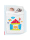 Manterol Casa Blanket Cot Baby Happy Velvet White Home 110x140cm