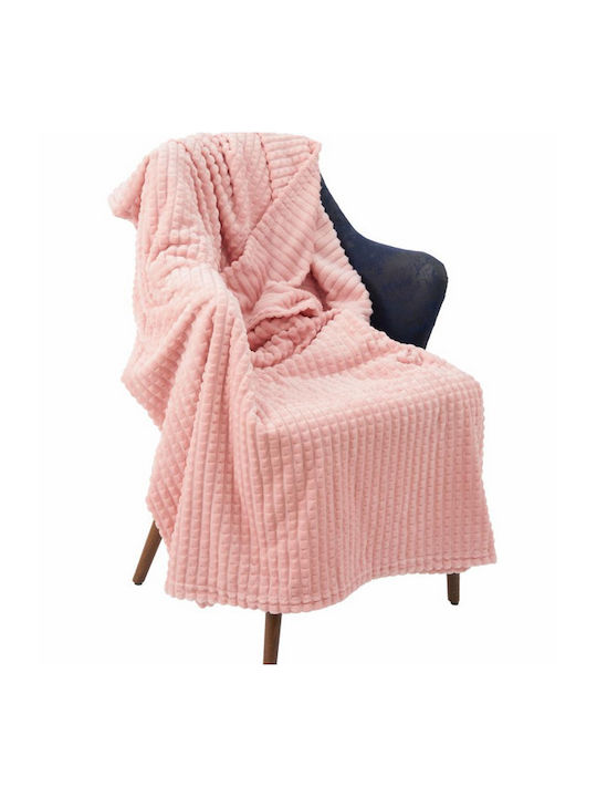 Heinner Blanket Fleece Double 200x220cm Pink
