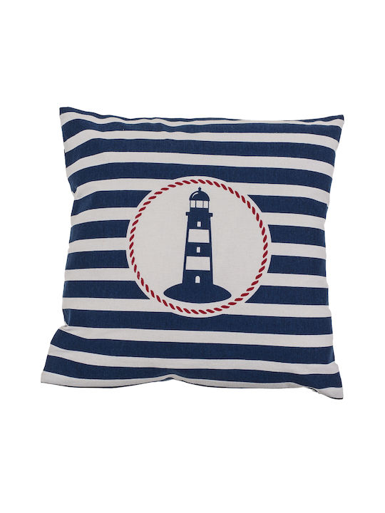 Out of the Blue Sofa Cushion White-Blue 40x40 cm