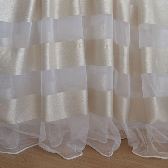 Saray Home Perdea Cu Coafură Albă 280x300cm
