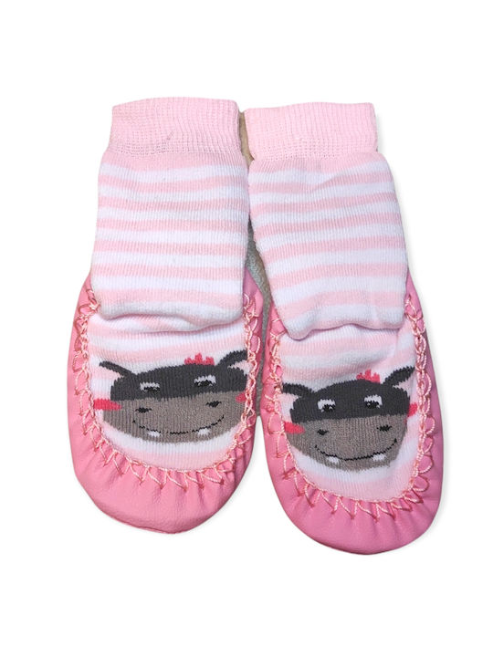 Babydom Kids' Slipper Socks Pink