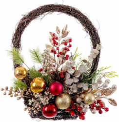 BigBuy Christmas Plastic Decorative Basket