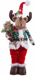 BigBuy Christmas Metallic Figure Reindeer 102x30x20cm.