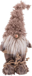 BigBuy Weihnachtsfigur Stoff Dekorativ Braun 41x18x12cm