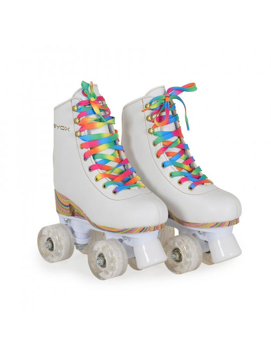 Byox Roller Skates Donna Quad Rollers Weiß Erwachsene/Kinder