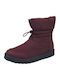 Stiefeletten Damen Burgundisch