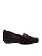Damen Mokassins in Burgundisch Farbe