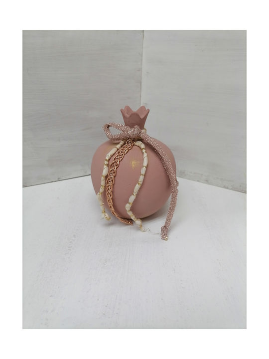 Lucky Charm Pomegranate Pink Ceramic 1pcs