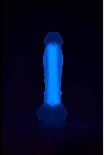 Dream Toys Glass Dildo with Balls and Suction Cup Purple 19cm