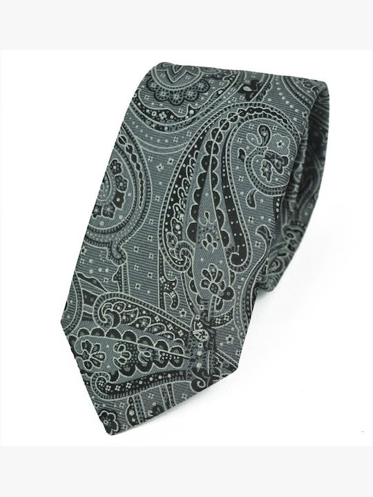 Octopus Men's Tie Silk Printed in Gray Color